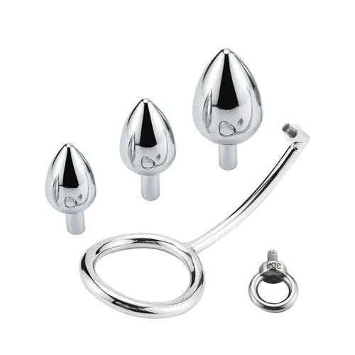 with Hook Set 4663 Steel Cock Ring DiscreetChoice Stainless Anal 0613